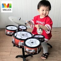 Bộ Trống Mô Phỏng 5 Món Gồm Trống Và 5 Dùi Trống Jazz Dành Cho Trẻ Em