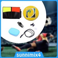 Bộ trọng tài bóng đá Bộ phụ kiện trọng tài Thiết bị cầm tay Thẻ vàng đỏ Công cụ trọng tài cho thể thao ngoài trời