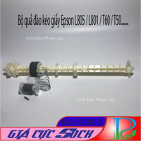Bộ Trục kéo giấy + Quả Tách Giấy Nhỏ + Lò xo Cho Máy In Epson L805, L800,T60.... - Chất Lượng Cao