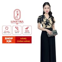Bộ Trung Niên Dáng Dài [ Linh Trà ] (LT 1092) Cao Cấp Vải Voan Tay Lỡ Đi Làm Đi Chơi Đi Tiệc Đa Dụng Cho Các Quý Bà