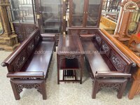 Bộ trường kỷ cỡ đại gỗ gụ 2m17 chân 11 ( a chung Nam Định)