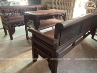 Bộ Trường Kỷ Gỗ Gụ Mật Hàng Đục Tay Siêu Kỹ Hàng Cỡ Đại