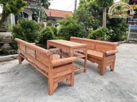 Bộ Trường Kỷ Gỗ Hương Đá Đục 2 Mặt Tích Bảo Áp Xuyên Niên Cỡ Đại ( Anh Long, Nghệ An )