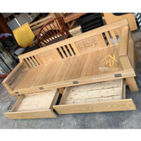 Bộ Trường Kỷ Gỗ Sồi Có Hộc Kéo
