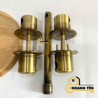 Bộ Trùy đồng rêu trơn phi 38mm và 50mm, đấm khóa cửa bức bàn, chuỳ đồng, then cài cửa bằng đồng