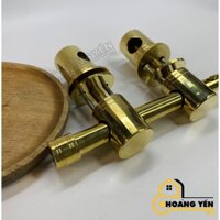 Bộ truỳ đồng thau 100% khóa cửa bức bàn, đấm tròn chuỳ đồng cửa gỗ, then ngang cài cổng bằng đồng nhà thờ, chùa, nhà cổ