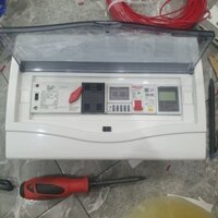 Bộ tủ ATS đầy đủ - Bộ tủ ATS đảo 2 công tơ kèm timer tháng và át chống giật thêm đồng hồ đo công suất tiêu thụ