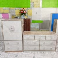 Bộ tủ bé siêu xinh, nhựa ecomi, chống mối mọt, ẩm mốc tuyệt đối
