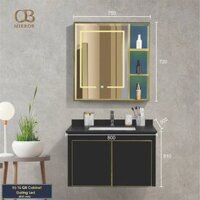 Bộ tủ Cabinet thủy tinh kháng khuẩn QG8001-QS180-QT001