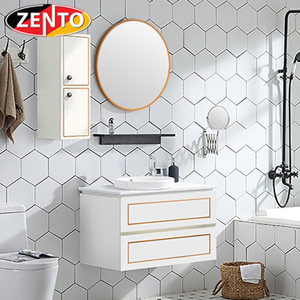 Bộ tủ, chậu, bàn đá, kệ gương lavabo  Zento ZT-LV894