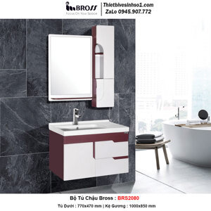 Bộ tủ chậu Bross BRS-2080 (810x460mm)