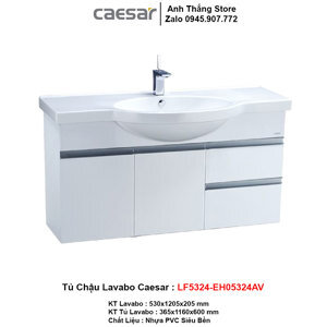 Bộ tủ chậu Caesar LF5324-EH213V