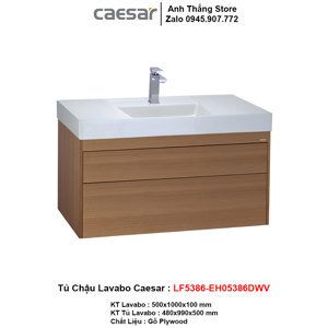 Bộ tủ chậu Caesar LF5386 + EH0100V