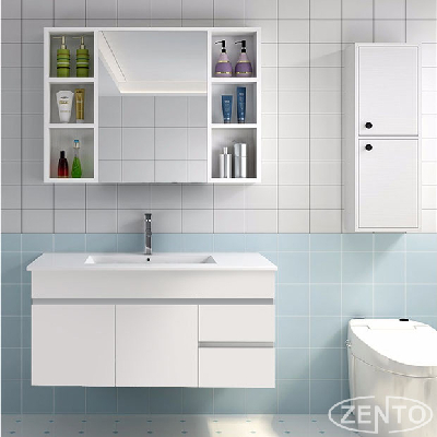 Bộ tủ, chậu, kệ gương Lavabo ZT-LV881