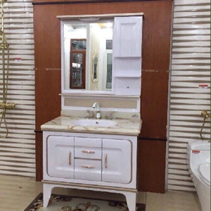 Bộ tủ chậu lavabo nhựa PVC Sáng Tạo 891-1