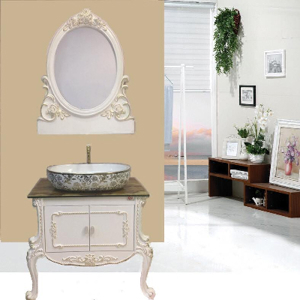 Bộ tủ chậu lavabo nhựa PVC Sáng Tạo 881