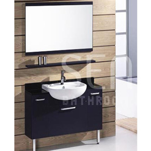 Bộ tủ chậu liền gương Senli F1200 (gỗ)