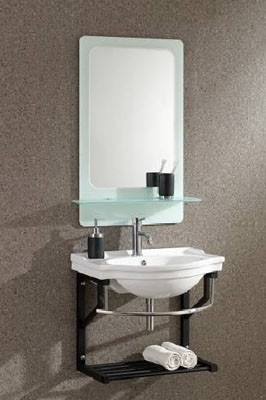 Bộ tủ chậu liền gương Senli S600A