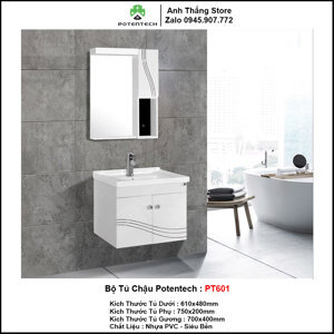 Bộ tủ chậu Potentech PT 601