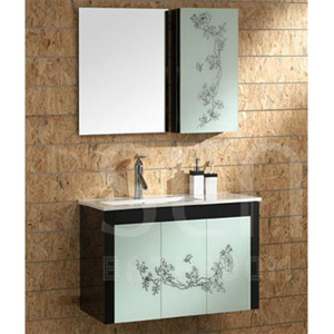 Bộ tủ chậu vòi gương Senli F900H (tủ gỗ)