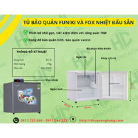 Bộ Tủ Lạnh FUNIKI tủ mini 50L Và Fox Nhiệt Đấu Sẵn Tiện Dụng [Bảo Hành 12 Tháng]