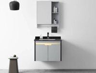 Bộ tủ lavabo nhựa treo tường - Chậu rửa mặt liền tủ giá rẻ tại Đà Nẵng