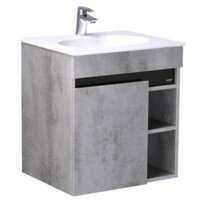 Bộ Tủ Lavabo Treo Tường CAESAR LF5024+EH15024ASV Màu xám