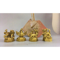 Bộ tứ linh long lân quy phung bằng đồng Tượng tứ linh phong thủy bằng đồng- Đồ Đồng Đại Bái Giá Xưởng