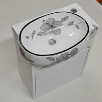 Bộ tủ nhựa + chậu lavabo mini cho nhà vệ sinh nhỏ. Ảnh thật