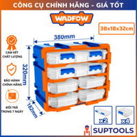 Bộ tủ nhựa đựng linh kiện WADFOW WTB8346 gồm 2 hộp 13 ngăn và 4 hộp nhựa 6 ngăn treo tường (Đồ nghề)