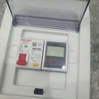 Bộ tủ tổng gia đình 63A chống giật kèm đo công suất tiêu thụ điện - Bộ tủ điện Mini gia đình 63A