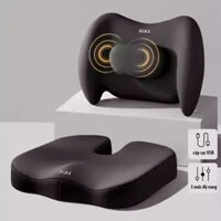 Bộ tựa lưng NIRA lót ghế văn phòng, dùng trên ô tô, Đệm ngồi tựa lưng chống đau mỏi cột sống, tựa lưng cao su non