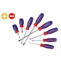 Bộ Tua vít 8 cái gồm ( 4 cái đầu hình hoa khế, 4 cái đầu dẹt), thép hợp kim CR-V Workpro - WP200505