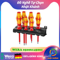 Bộ Tua Vít Cách Điện 6 Cây Kèm Giá Đỡ 160 i/6 Wera 05006145001 [Chính hãng Đức/ Germany]