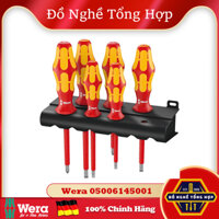 Bộ Tua Vít Cách Điện 6 Cây Kèm Giá Đỡ 160 i/6 Wera 05006145001 [Chính hãng Đức/ Germany]