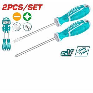 Bộ tua vít dẹp và bake 2 chi tiết Total THT250201