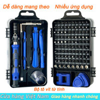 Bộ tua vít điện tử chính xác LHK 115 trong 1, dụng cụ sửa chữa đa năng cho điện thoại di động, thiết bị và máy tính mini