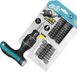 Bộ tua vít đổi đầu và Socket 33 chi tiết nhân đôi tốc độ Doubledrive DD65906