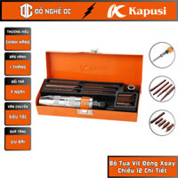 Bộ Tua Vít Đóng Xoay Chiều 12 Chi Tiết K-7194 Kapusi Nhật Bản Thép cao cấp chuyên dùng để tháo lắp, sửa chữa và lắp ráp