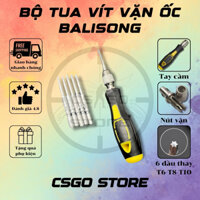 Bộ Tua Vít lục giác cao cấp, thay thế đầu vặn cỡ T10 T8 T6 vặn ốc balisong, tay cầm Xbox 360 tại Csgo Store