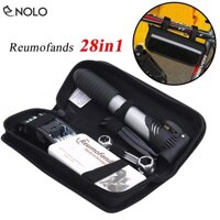 Bộ Túi Dụng Cụ Sửa Chữa Xe Đạp Cầm Tay Đa Năng Reumofands 28in1 Kèm Ống Bơm Tay Mini Treo Sườn Xe