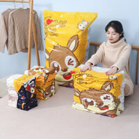 Bộ Túi Hút Chân Không Quần Áo, Chăn LOVE LIFE (4 Túi + máy hút)