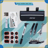 Bộ Túi Kẹp Sườn, Vá Xe, Bơm Xe Đạp SAHOO Cao Cấp