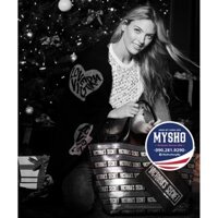 Bộ túi Tote Victoria's Secret Kim Sa Bạc, kết cườm + túi mini, có khoá kéo (56) KT: 56x34x15cm và 12x15cm