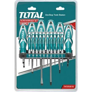 Bộ tuốc nơ vít 18 chi tiết Total THT250618