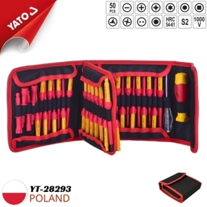 Bộ tuốc nơ vít cách điện 50 chi tiết Yato YT-28293