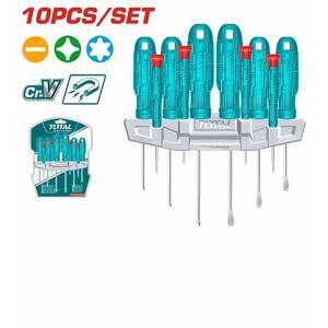 Bộ tuốc nơ vít đa năng 10 chi tiết Total THTDC251001