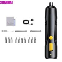 Bộ tuốc nơ vít điện SHANHAI 15 chiếc, với bộ tuốc nơ vít điện xoay tốc độ cao 13 Bit, tay cầm chống trượt không dây Dụng cụ điện cầm tay Dụng cụ sửa chữa gia đình