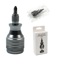 Bộ tuốc nơ vít hợp kim titan nhỏ gọn - EDC Đa chức năng, giảm áp, chống thấm nước & chống bẩn, hoàn thiện màu đen được đánh bóng