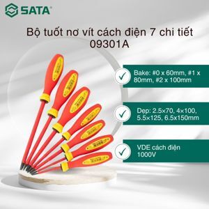 Bộ tuốc nơ vít SATA 09301A - 7 chi tiết